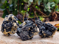 Natural Schorl Black Tourmaline Specimens x 35 From Erongo, Namibia