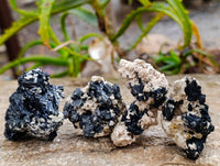 Natural Schorl Black Tourmaline Specimens x 35 From Erongo, Namibia