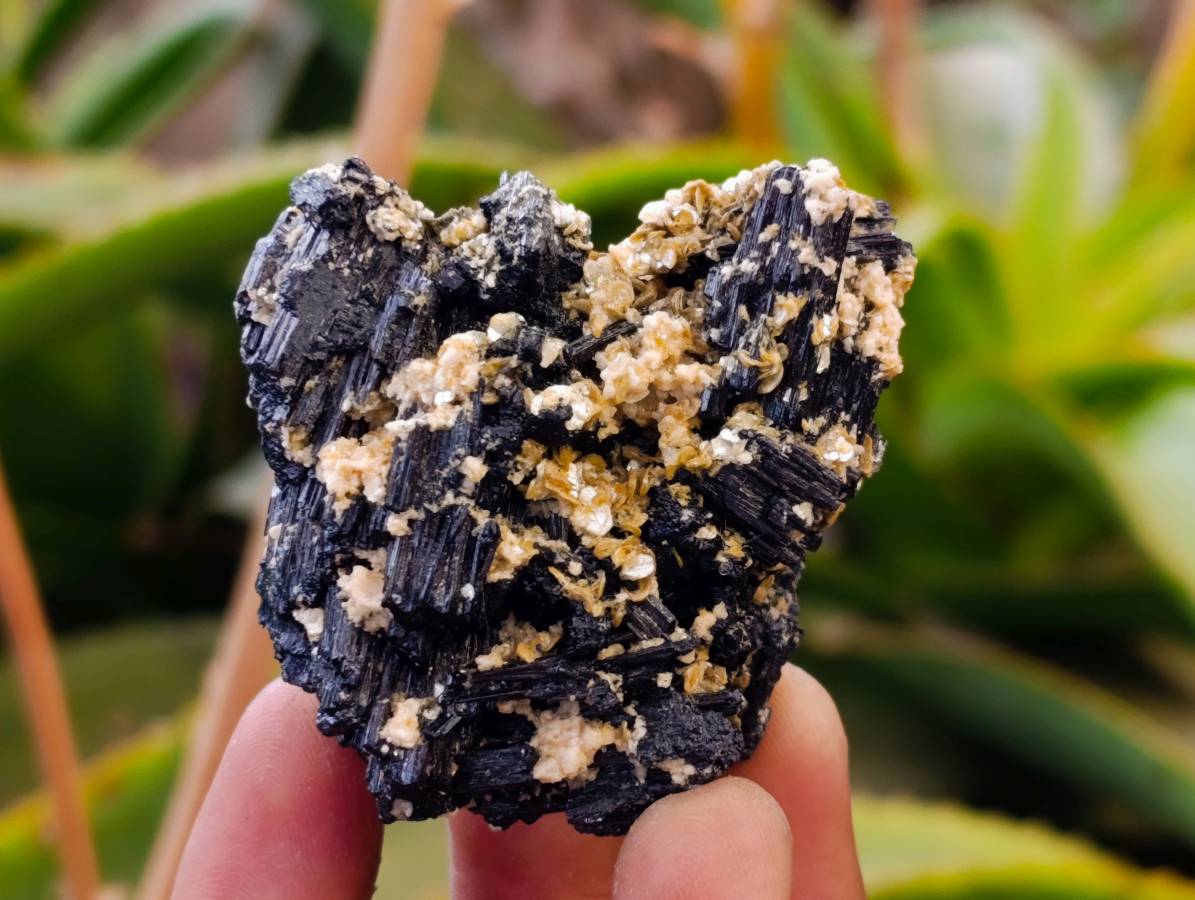 Natural Schorl Black Tourmaline Specimens x 35 From Erongo, Namibia - Toprock Gemstones and Minerals 