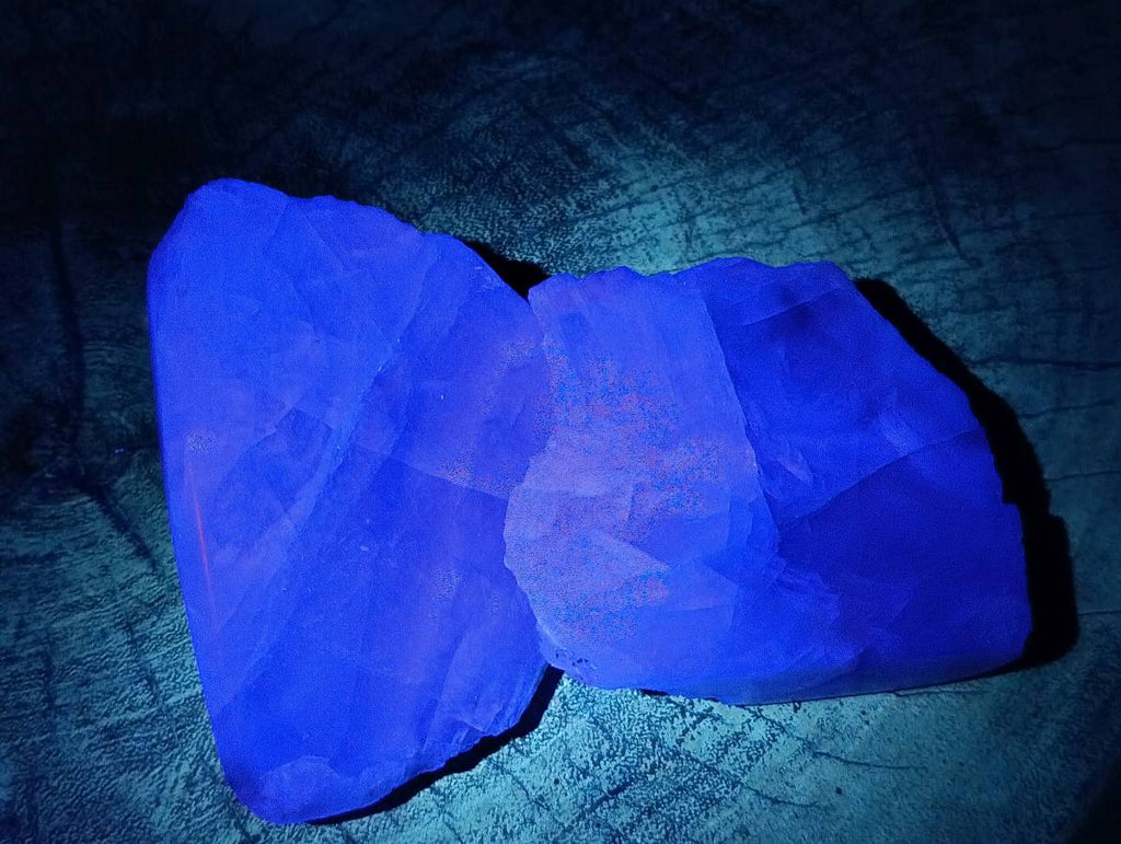 Polished On One Side Watermelon Fluorite x 6 From Uis, Namibia - Toprock Gemstones and Minerals 