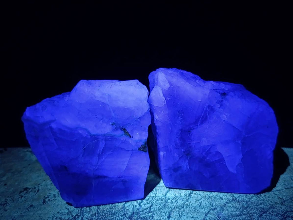 Polished On One Side Watermelon Fluorite x 6 From Uis, Namibia - Toprock Gemstones and Minerals 