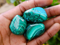 Polished Malacolla Free Forms x 35 From Kalukundi Mine, Congo
