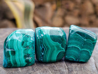 Polished Malacolla Free Forms x 35 From Kalukundi Mine, Congo
