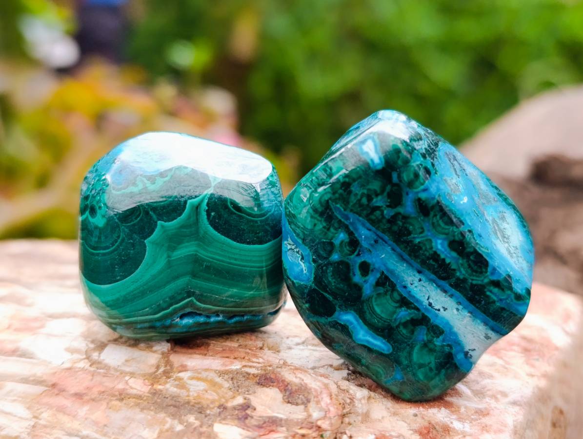 Polished Malacolla Free Forms x 35 From Kulukuluku Mine, Congo - Toprock Gemstones and Minerals 