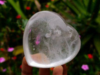 Polished Mixed Pearl Girasol Quartz Flame, Hearts, Sphere x 6 From Ambatondrazaka, Madagascar