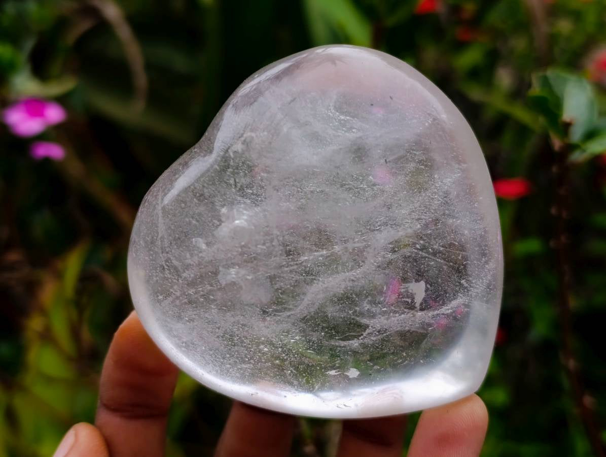 Polished Mixed Pearl Girasol Quartz Flame, Hearts, Sphere x 6 From Ambatondrazaka, Madagascar - Toprock Gemstones and Minerals 
