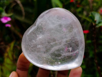 Polished Mixed Pearl Girasol Quartz Flame, Hearts, Sphere x 6 From Ambatondrazaka, Madagascar