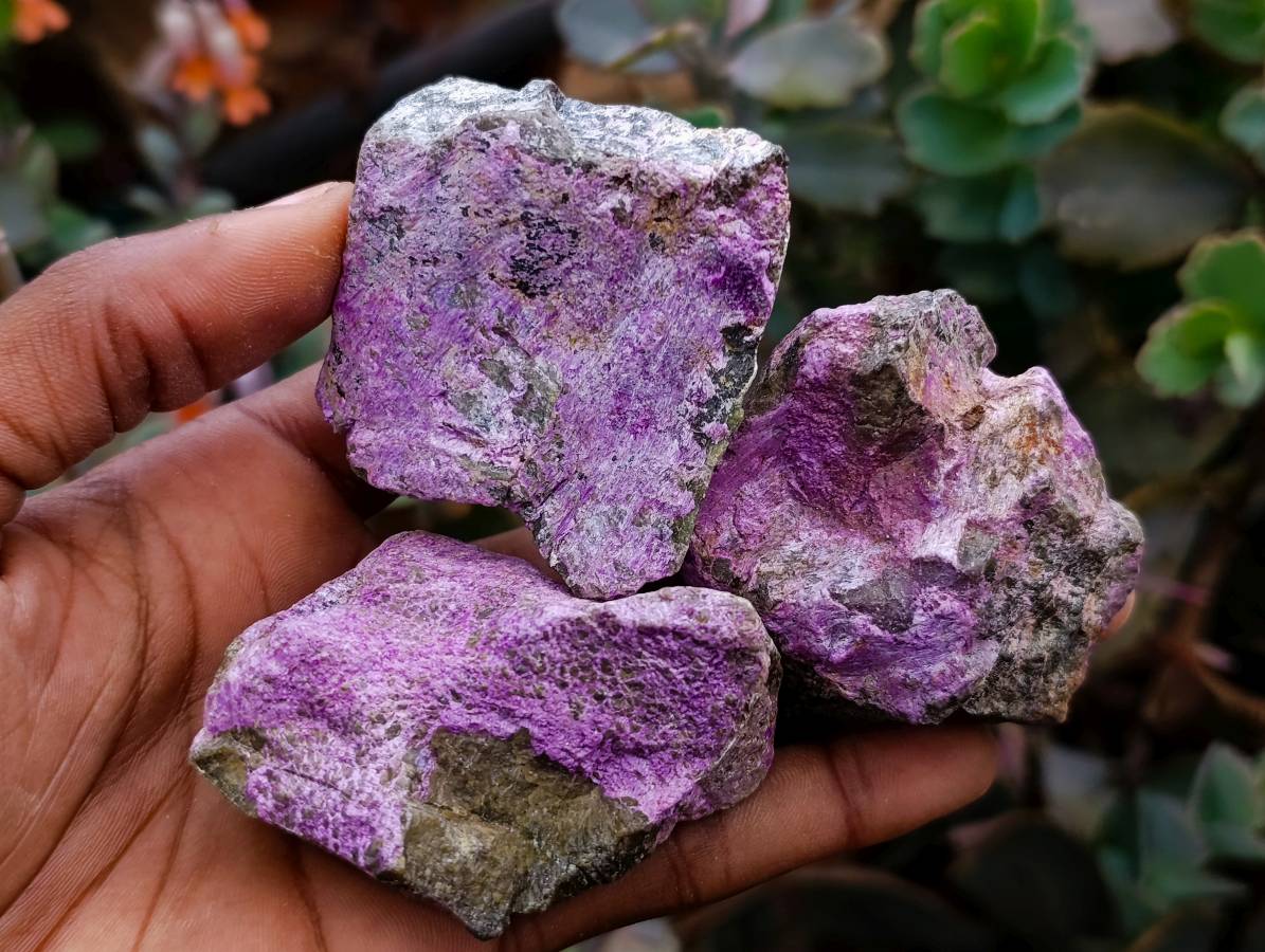 Natural Stichtite Cobbed Specimens x 35 From Barberton, South Africa - Toprock Gemstones and Minerals 