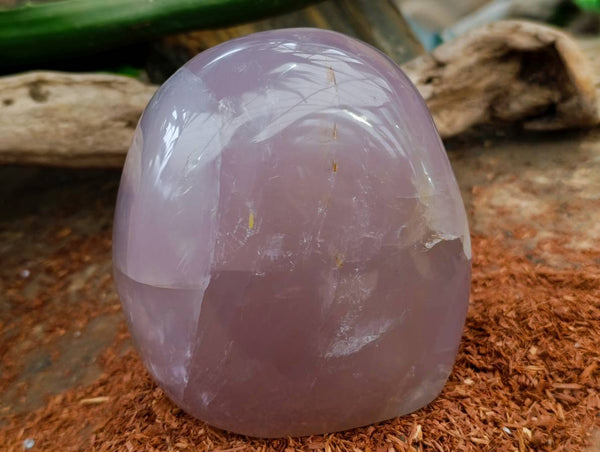 Polished Rose Quartz Standing Free Form x 1 From Madagascar