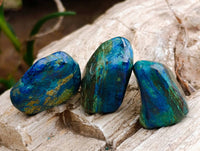 Polished Azurite And Flower Banded Malachite Free Forms x 70 From Congo