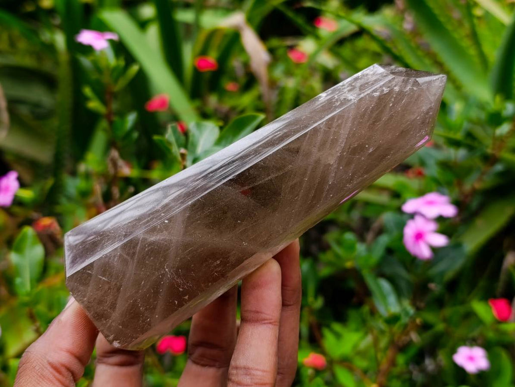 Polished Smokey Quartz Crystals x 3 From Madagascar - Toprock Gemstones and Minerals 