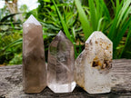 Polished Smokey Quartz Crystals x 3 From Madagascar - Toprock Gemstones and Minerals 