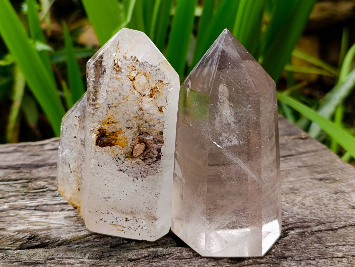 Polished Smokey Quartz Crystals x 3 From Madagascar - Toprock Gemstones and Minerals 