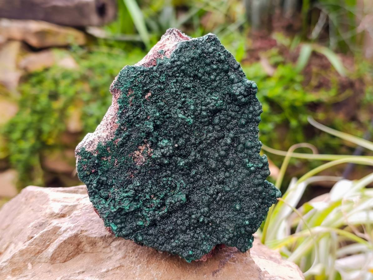 Natural Crystalline Malachite Specimens x 2 From Tenke Fungurume, Congo - Toprock Gemstones and Minerals 
