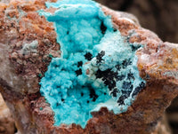 Natural Drusy Coated Chrysocolla With Malachite Specimens x 6 From Lupoto Mine, Congo