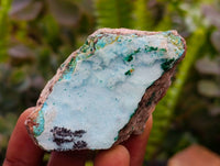 Natural Drusy Coated Chrysocolla With Malachite Specimens x 6 From Lupoto Mine, Congo
