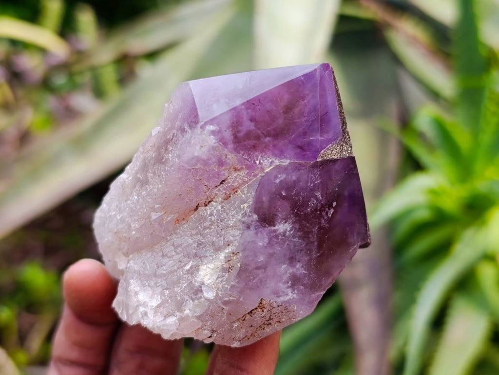 Polished Jacaranda Amethyst Quartz Crystals x 6 From Mumbwa, Zambia - Toprock Gemstones and Minerals 