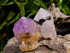 Polished Jacaranda Amethyst Quartz Crystals x 6 From Mumbwa, Zambia - Toprock Gemstones and Minerals 