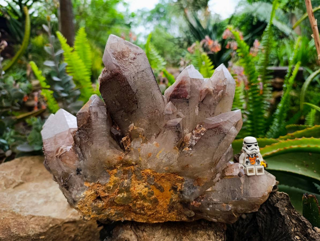 Natural Red Hematoid Quartz Cluster x 1 From Karoi, Zimbabwe - Toprock Gemstones and Minerals 