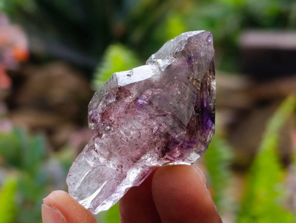 Natural Window Amethyst Crystals x 20 From Chiredzi, Zimbabwe