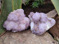 Natural Sunburst Amethyst  Spirit Quartz Clusters x 3 From Boekenhouthoek, South Africa - Toprock Gemstones and Minerals 