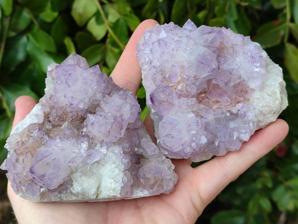 Natural Sunburst Amethyst  Spirit Quartz Clusters x 3 From Boekenhouthoek, South Africa - Toprock Gemstones and Minerals 