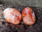 Polished Carnelian Agate Gemstone Galets x 20 From Madagascar - Toprock Gemstones and Minerals 