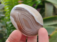 Polished Banded Agate Galets x 12 From Madagascar
