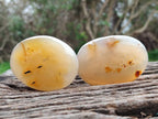 Polished Banded Agate Galets x 12 From Madagascar - Toprock Gemstones and Minerals 