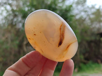 Polished Banded Agate Galets x 12 From Madagascar