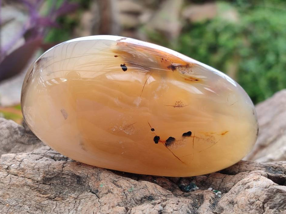 Polished Banded Agate Galets x 12 From Madagascar - Toprock Gemstones and Minerals 
