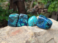Polished Shattuckite Free Forms x 20 From Congo