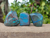 Polished Shattuckite Free Forms x 20 From Congo