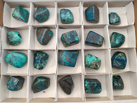 Polished Shattuckite Free Forms x 20 From Congo