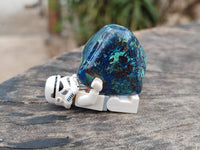Polished Shattuckite Free Forms x 20 From Congo
