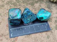 Polished Shattuckite Free Forms x 20 From Congo