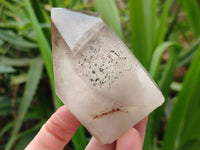 Polished Smokey Window Quartz Crystals x 2 From Madagascar