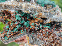 Natural Ball Malachite On Quartz Matrix Specimens x 2 From Mindingi Mine, Kambove, Congo