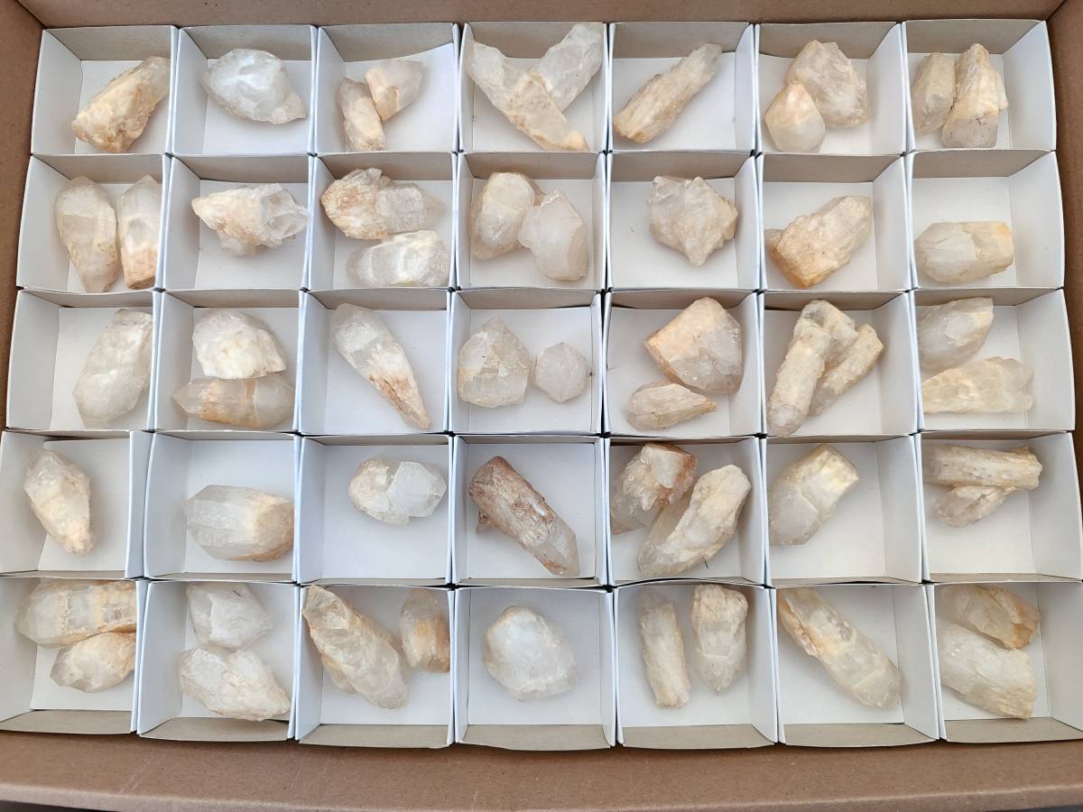 Natural Cascading Candle Quartz Crystals x 53 From Antsirabe, Madagascar - Toprock Gemstones and Minerals 