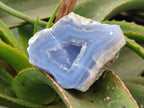 Polished On One Side Blue Lace Agate Geode Specimens x 6 From Nsanje, Malawi - Toprock Gemstones and Minerals 