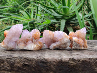 Natural Ametrine Spirit Quartz Clusters x 12 From Boekenhouthoek, South Africa