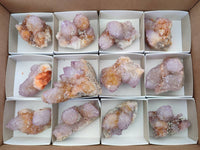 Natural Ametrine Spirit Quartz Clusters x 12 From Boekenhouthoek, South Africa