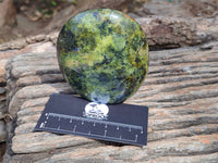Polished Green Opal Standing Free Forms x 6 From Betroka, Madagascar