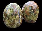 Polished Green Opal Standing Free Forms x 6 From Betroka, Madagascar - Toprock Gemstones and Minerals 