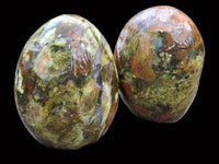 Polished Green Opal Standing Free Forms x 6 From Betroka, Madagascar