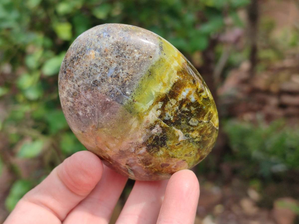 Polished Green Opal Standing Free Forms x 6 From Betroka, Madagascar - Toprock Gemstones and Minerals 