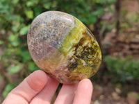 Polished Green Opal Standing Free Forms x 6 From Betroka, Madagascar