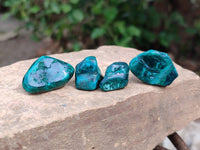 Polished Dioptase Free Forms x 35 From Likasi, Congo