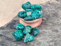 Polished Dioptase Free Forms x 35 From Likasi, Congo