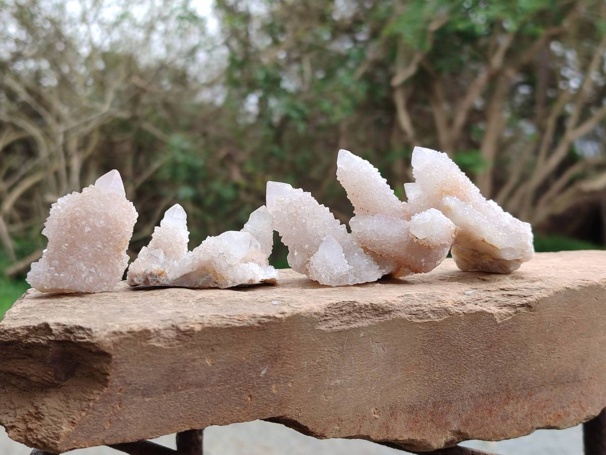 Natural White Spirit Quartz Crystals x 35 From Boekenhouthoek, South Africa - Toprock Gemstones and Minerals 